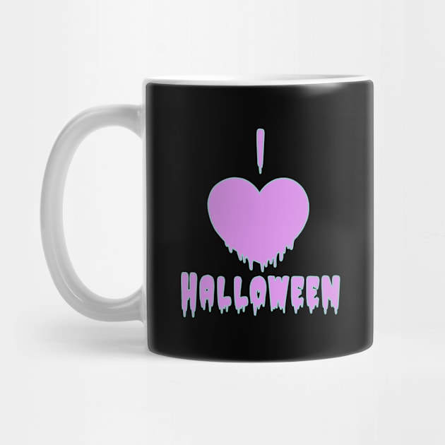 I Heart Halloween drip pastel goth kawaii love by xenotransplant